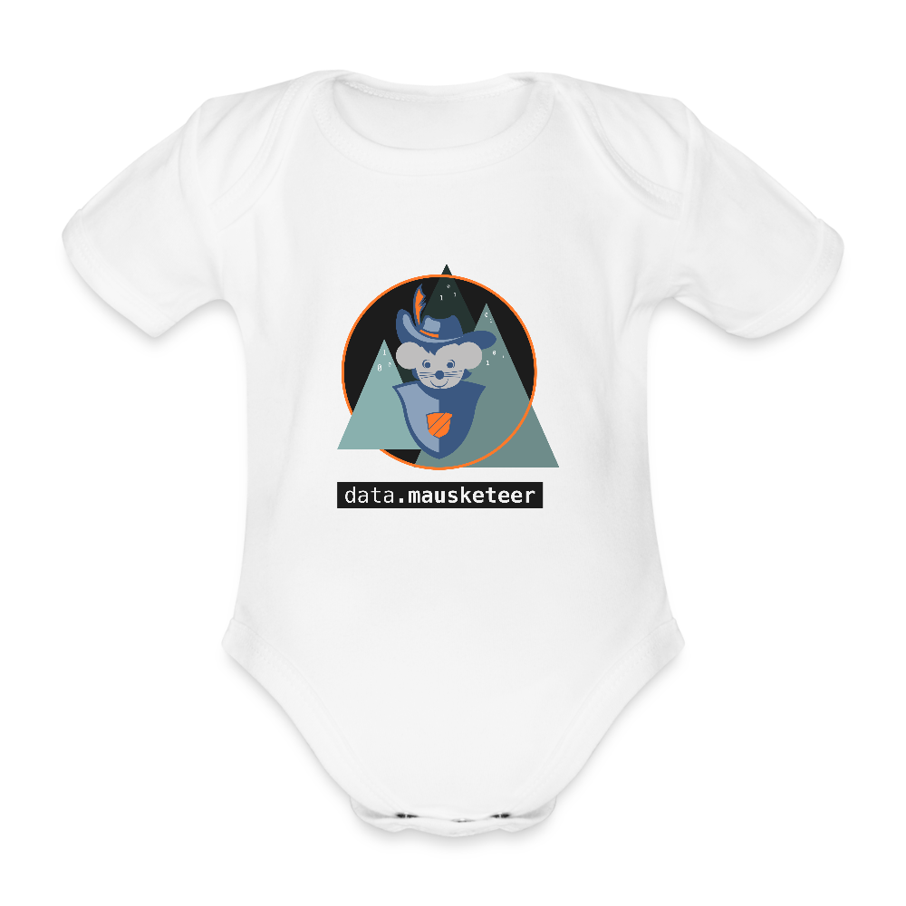 Baby Bodysuit data mausketeer - white