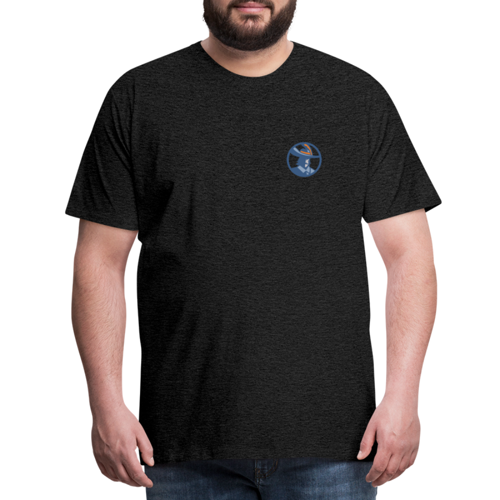data.musketeer Male Icon T-Shirt Men - charcoal grey
