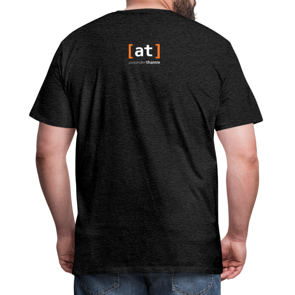 data.musketeer Male Icon T-Shirt Men - charcoal grey