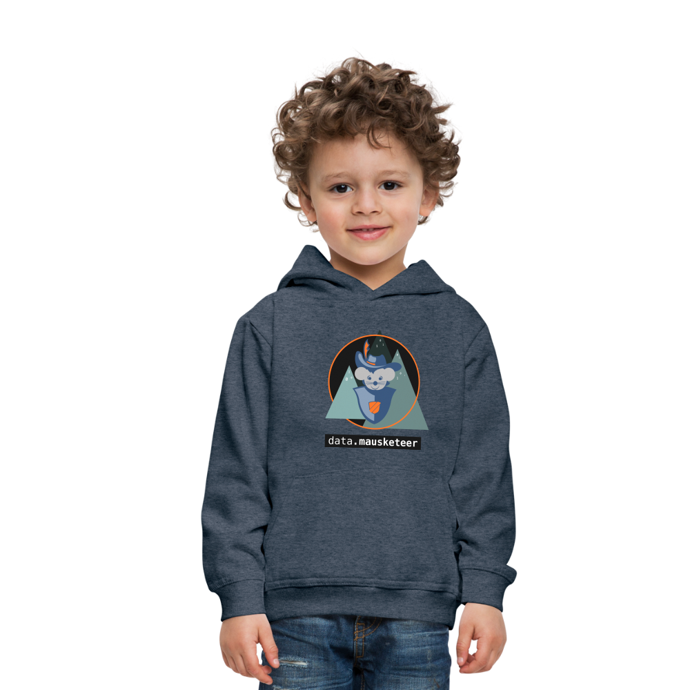 data.mausketeer Hoodie - heather denim