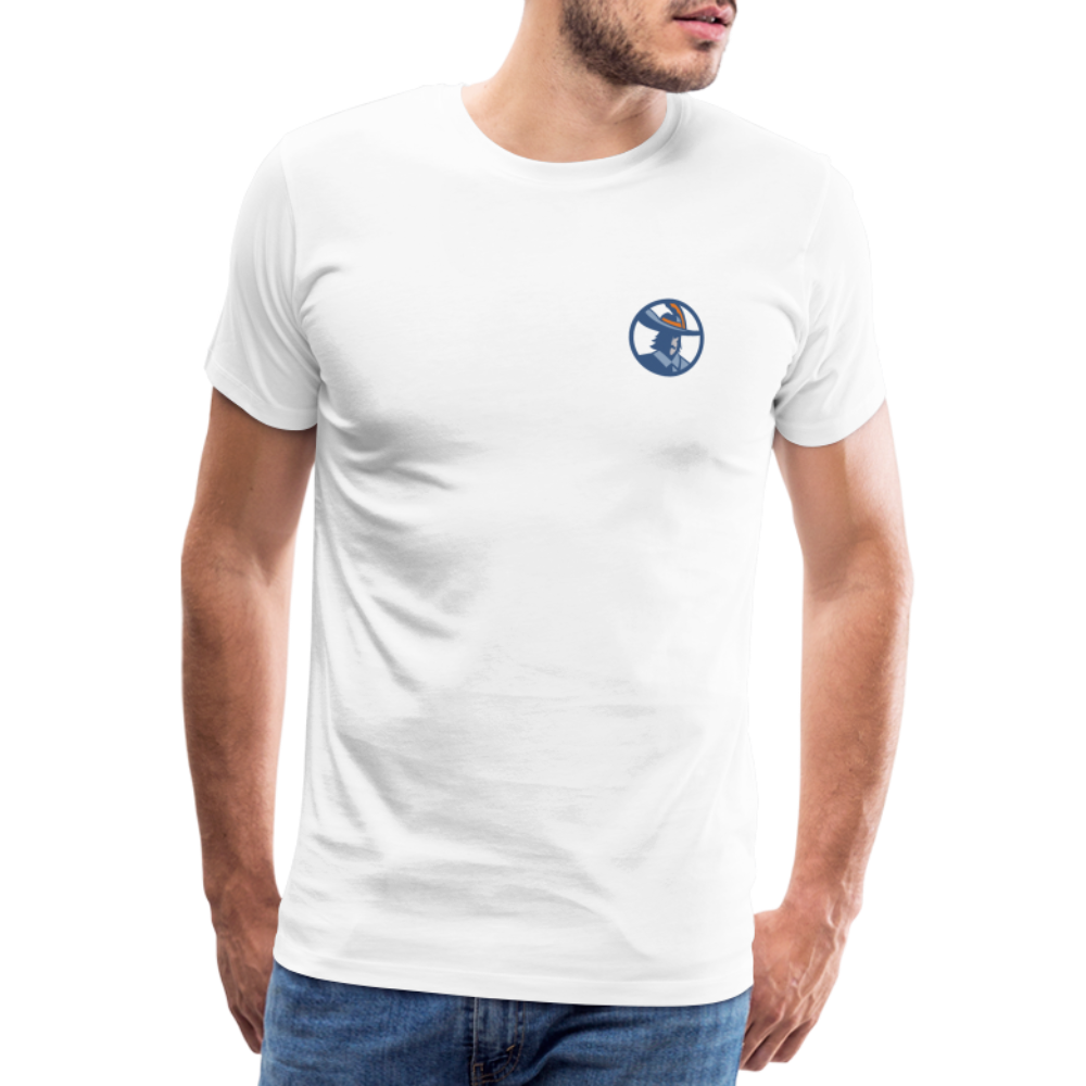 data.musketeer Male Icon Light T-Shirt Men - white