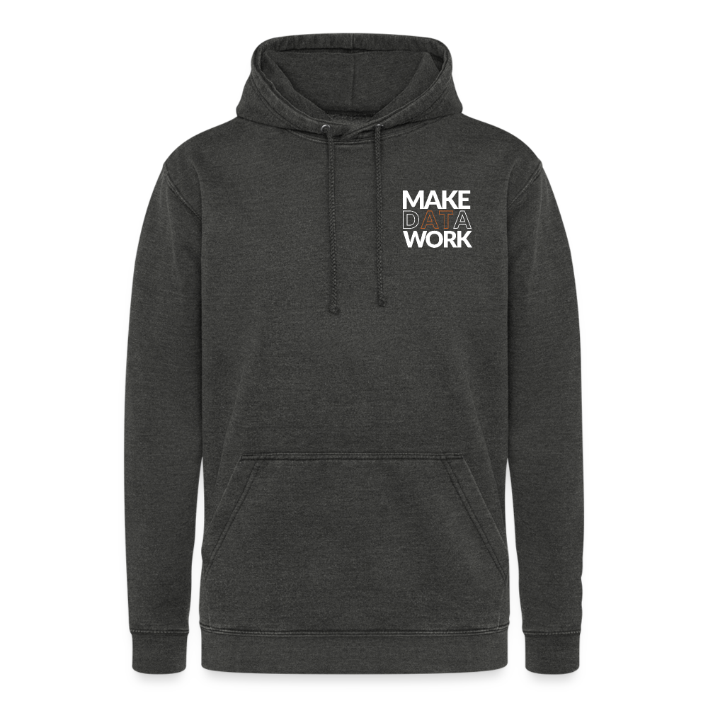 Make Data Work Unisex Vintage Hoodie - Vintage Schwarz