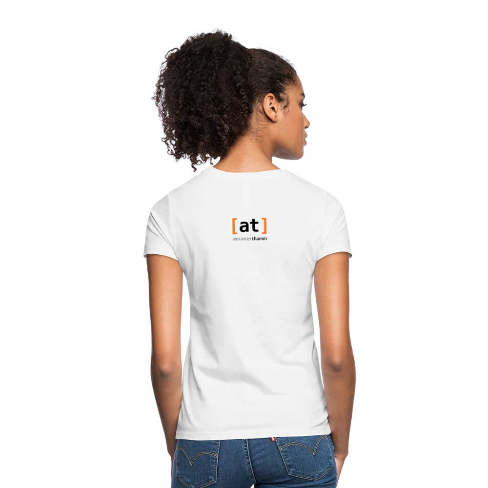 Make Data Work T-Shirt Female White - white