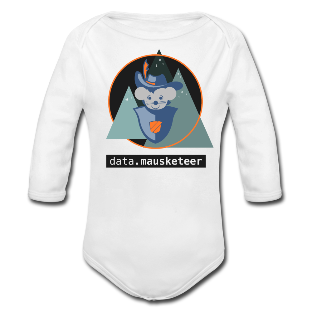 data.mausketeer Baby Bio Body - white