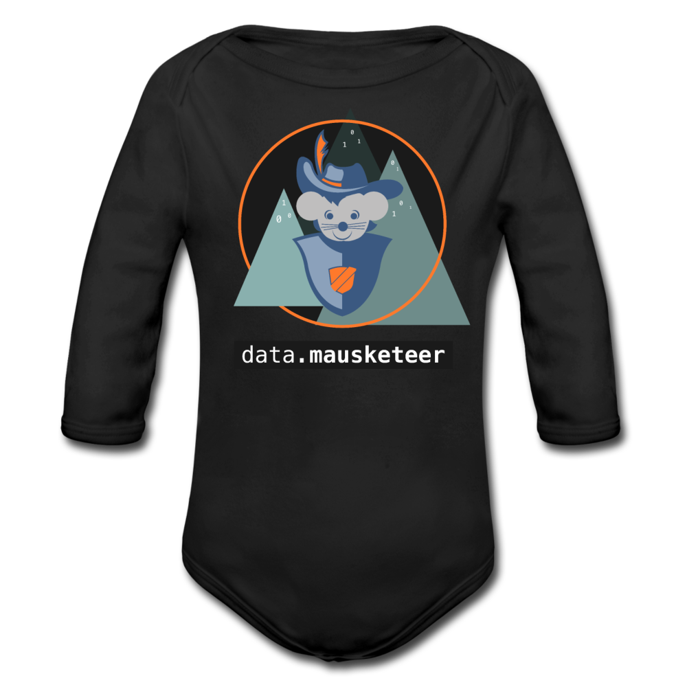 data.mausketeer Baby Bio Body - black