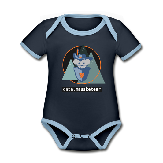 data.mausketeer Baby Bio Body Short - navy/sky