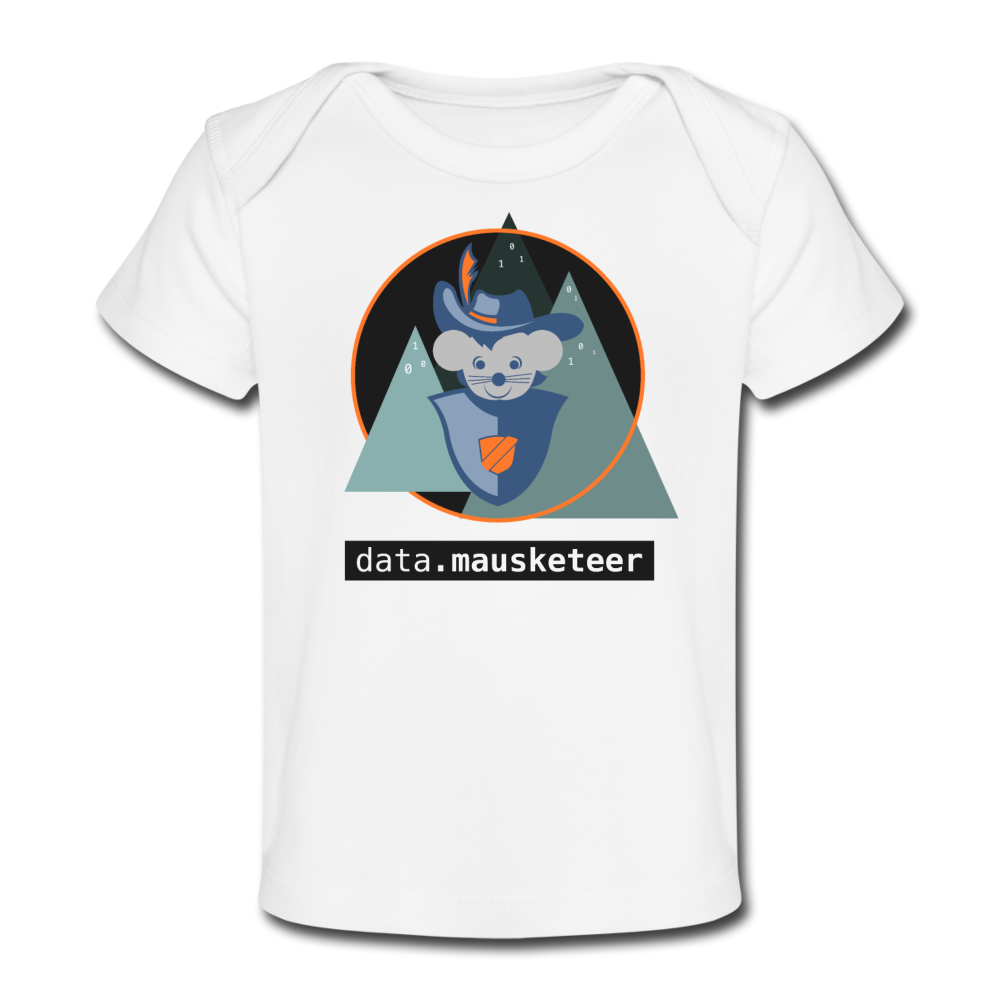 data.mausketeer Baby Bio T-Shirt - white