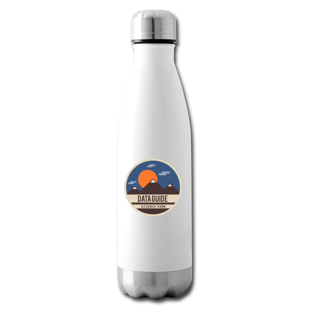 Data Guide Water Bottle - white