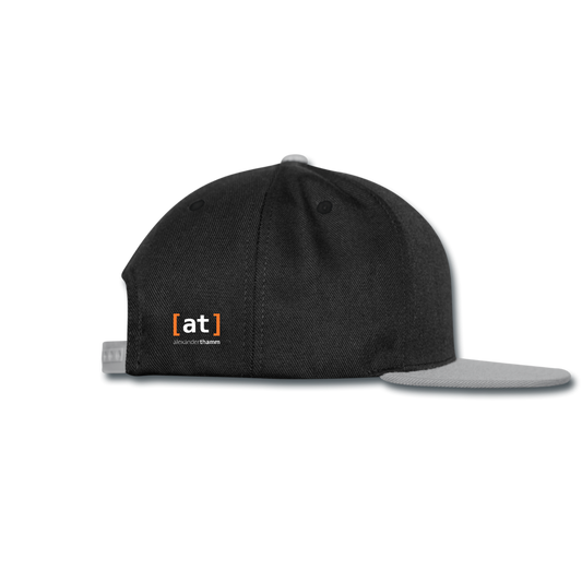data.musketeer Male Icon Snapback Cap - black/grey