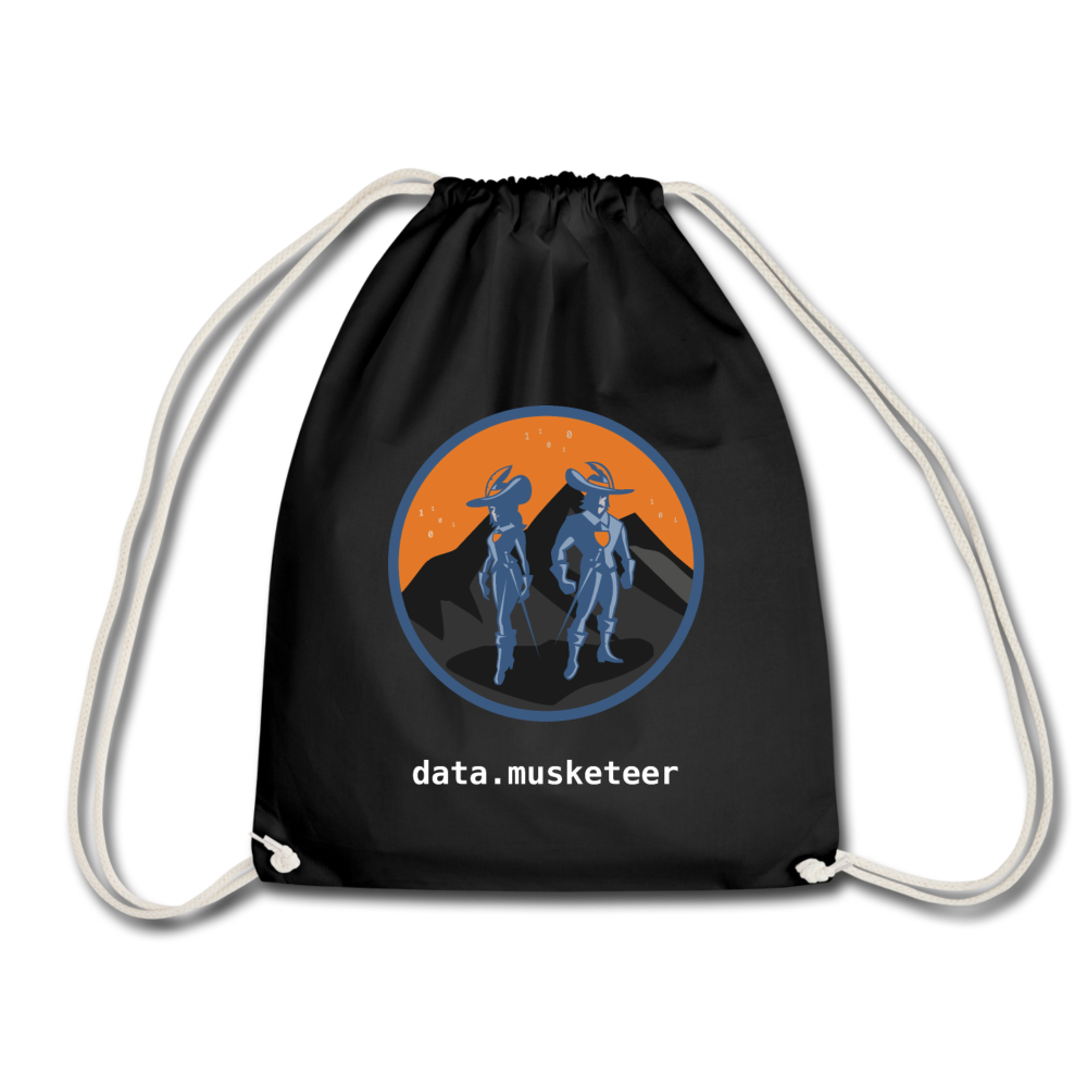 data.musketeer Orange Gym Bag - black