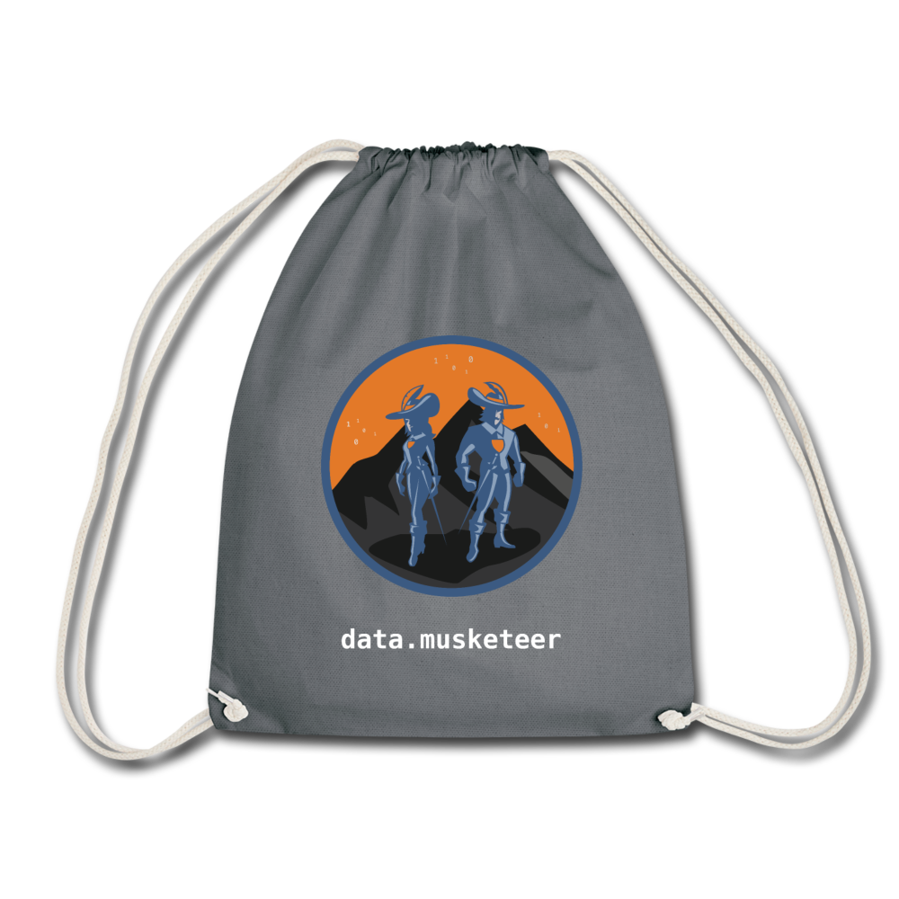 data.musketeer Orange Gym Bag - grey