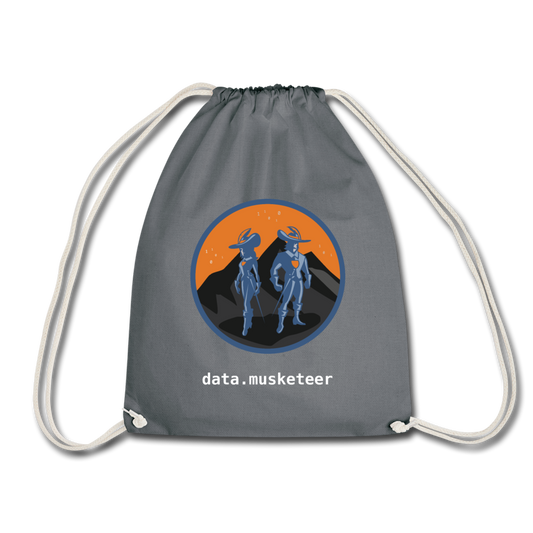 data.musketeer Orange Gym Bag - grey