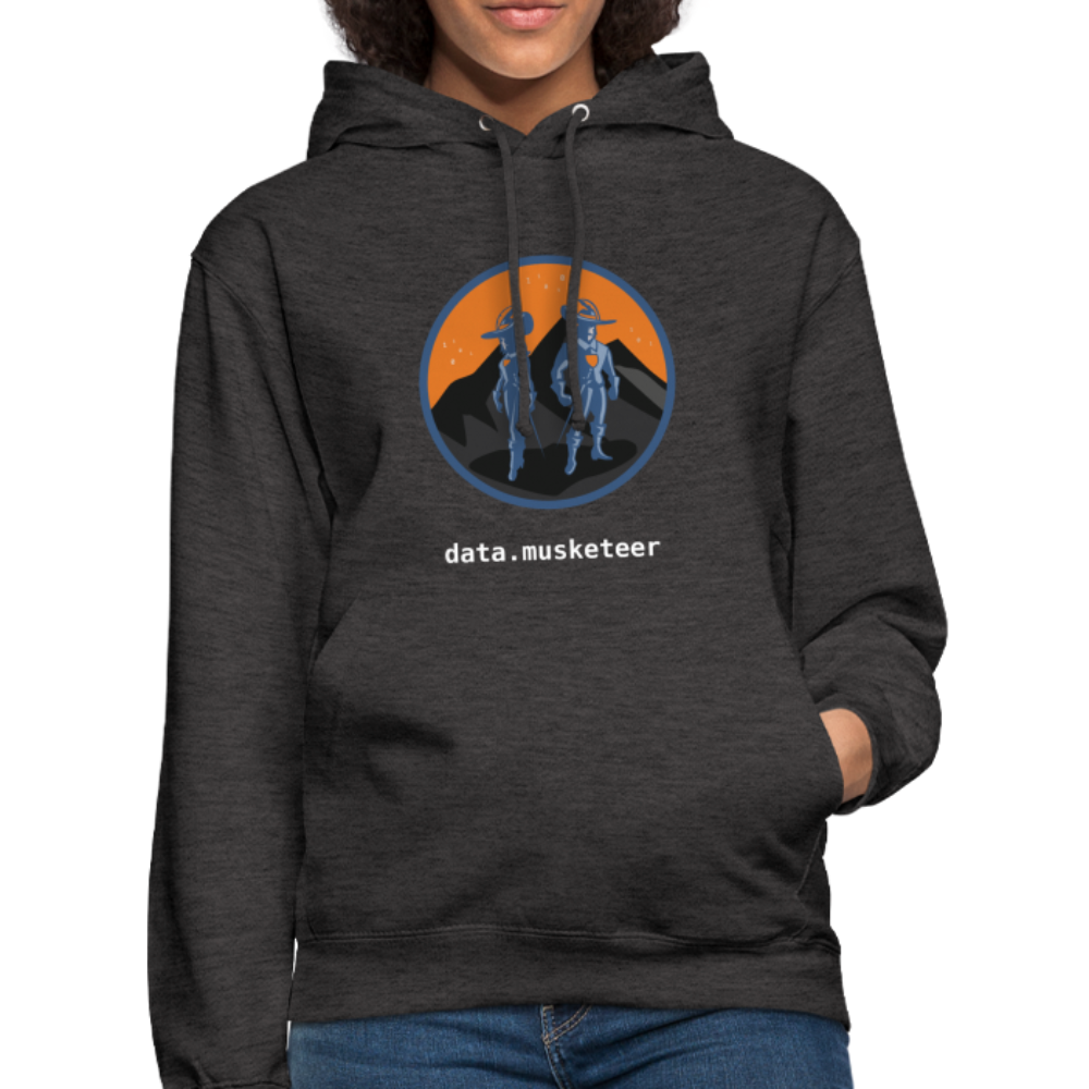 data.musketeer Hoodie Orange Unisex - charcoal grey