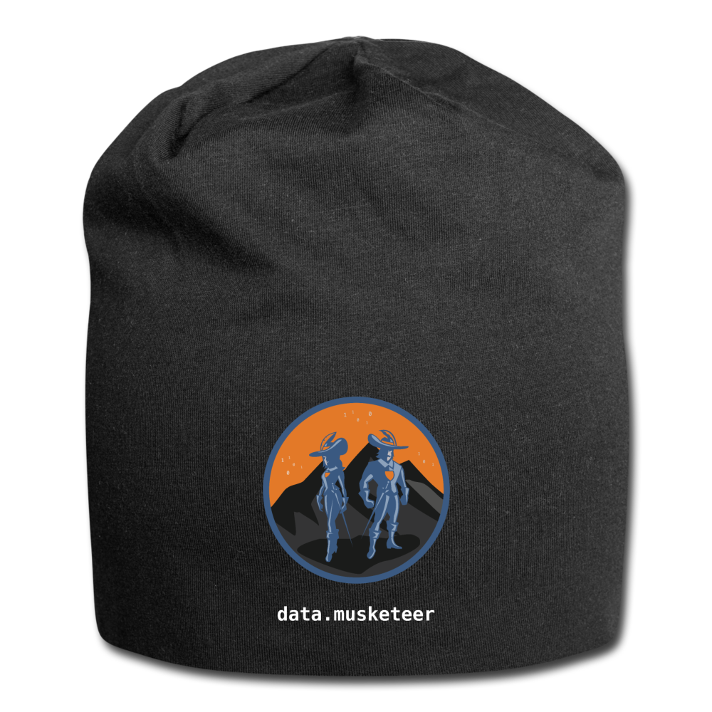 data.musketeer Orange Beanie - black