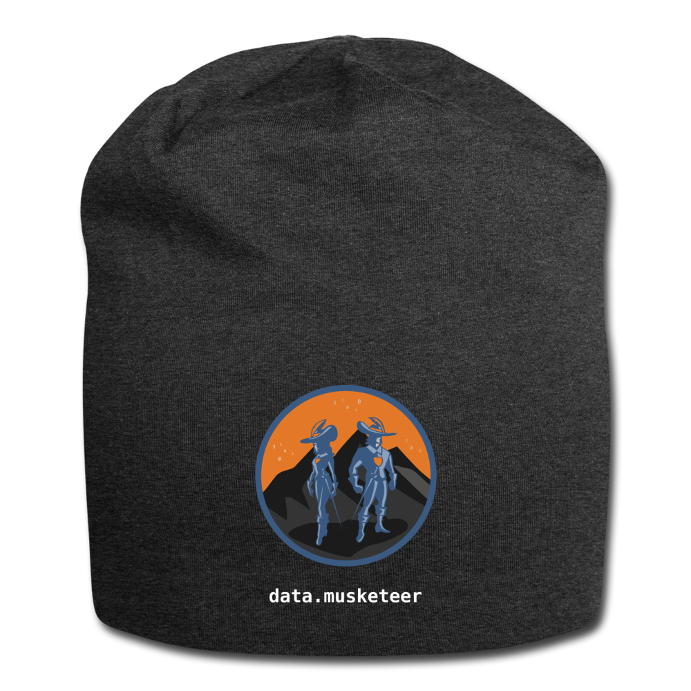 data.musketeer Orange Beanie - charcoal grey