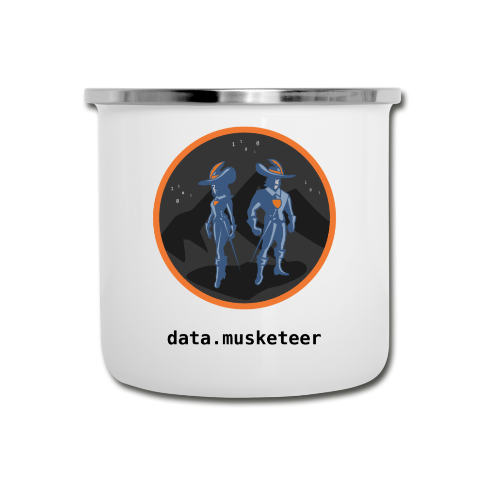 data.musketeer Night Emaille Cup - white
