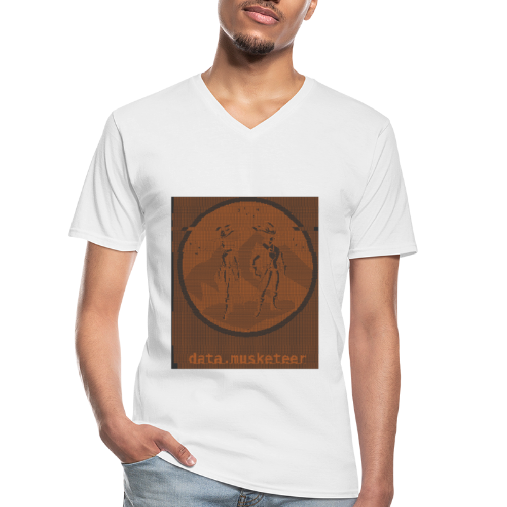 data.musketeer Glitch Shirt Men - white