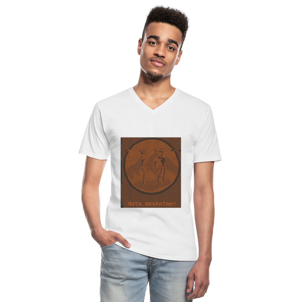 data.musketeer Glitch Shirt Men - white