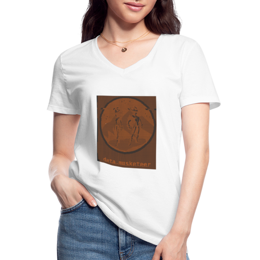 data.musketeer Glitch Shirt Women - white