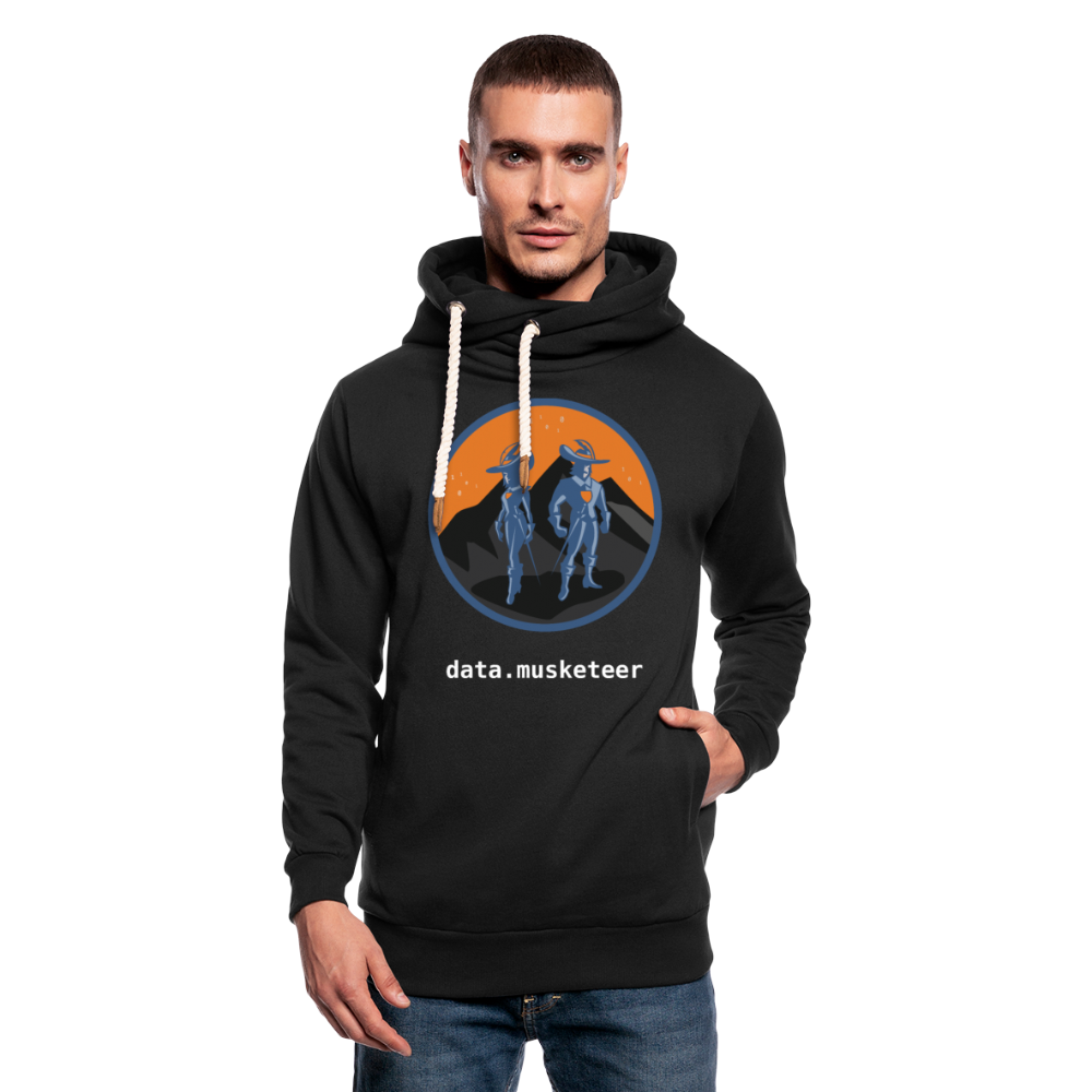 data.musketeer Loop Hoodie Unisex - black