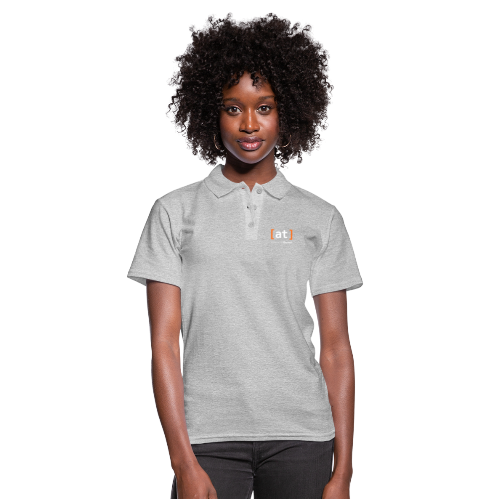 [at] Logo Polo Shirt Women - heather grey