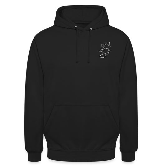 Elotrance White Hoodie - black