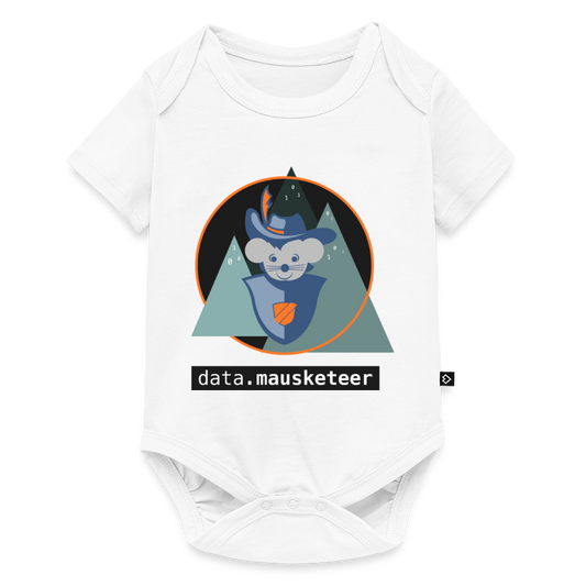 Baby Bodysuit data mausketeer - white