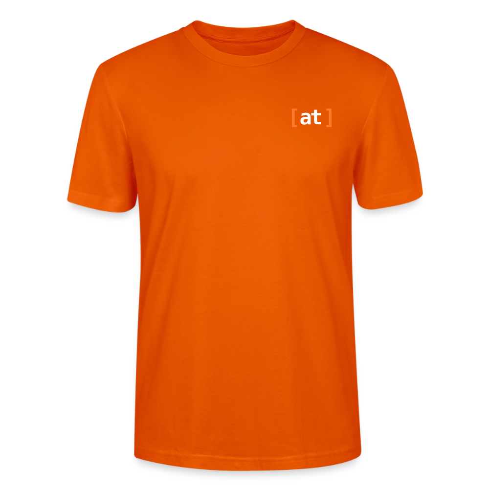 Unisex T-Shirt [at] logo - bright orange