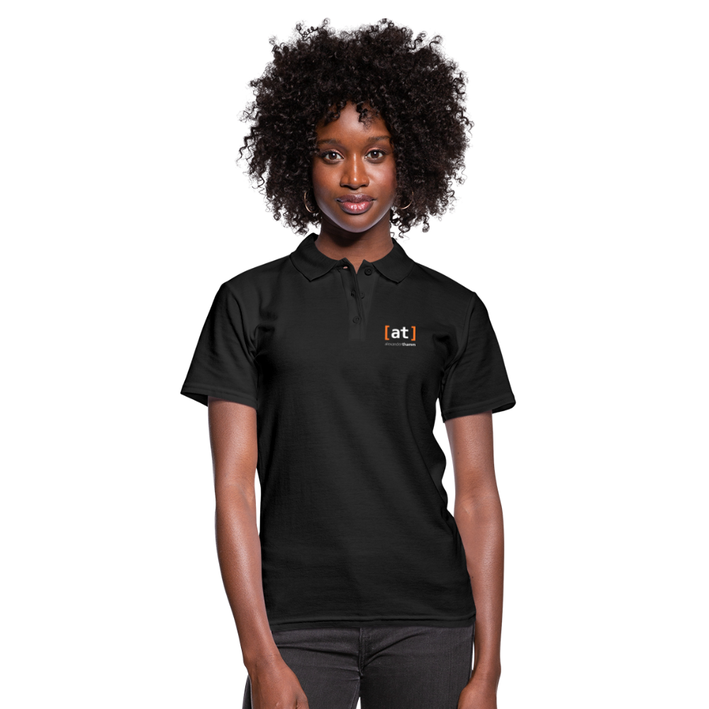 [at] Logo Polo Shirt Women - black