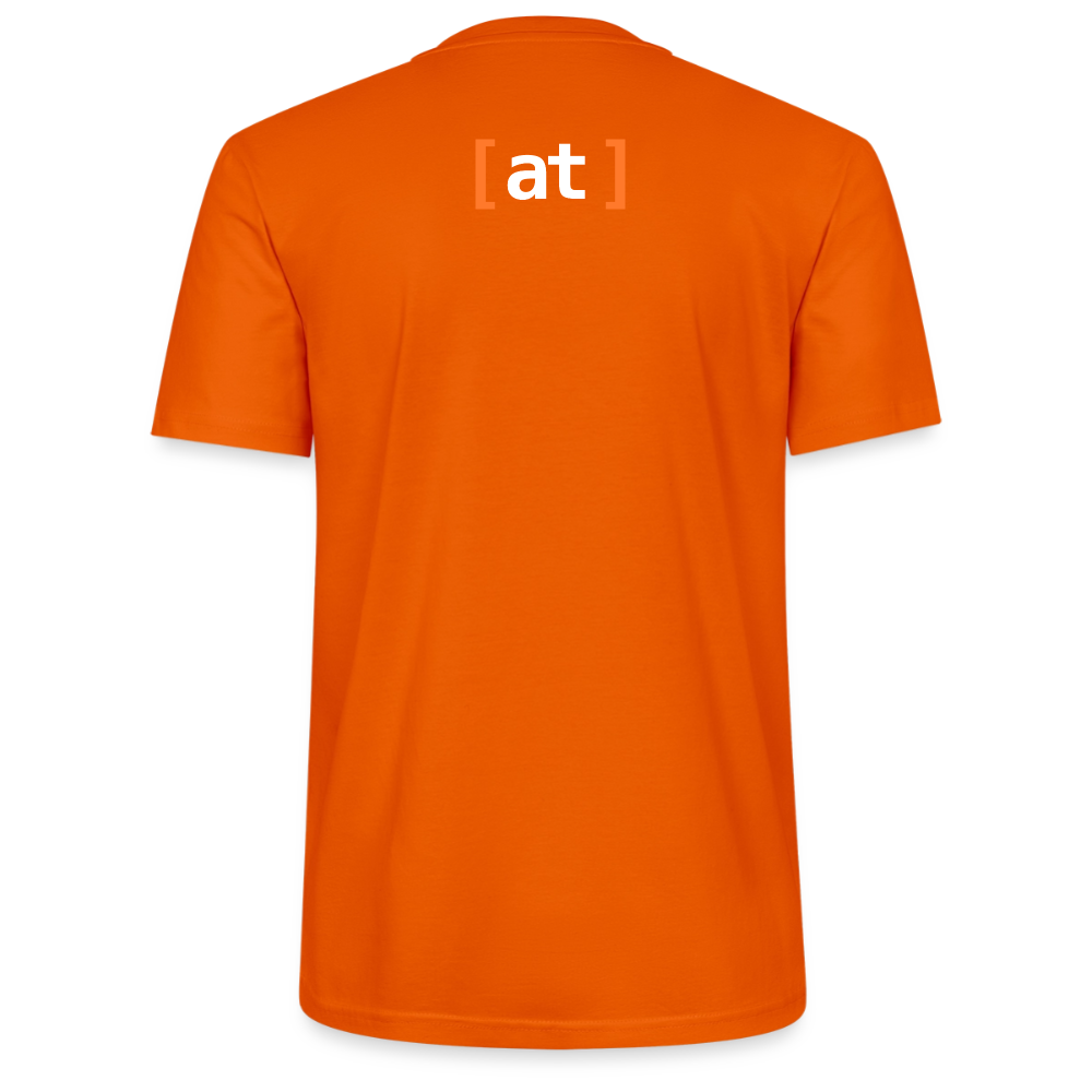 Unisex T-Shirt [at] logo - bright orange
