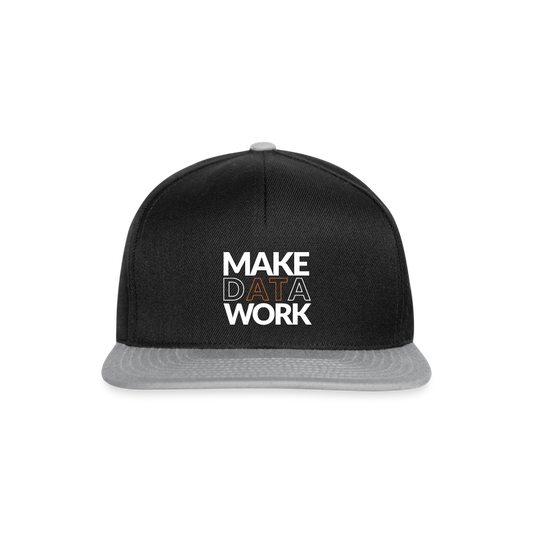 Make Data Work Cap - Schwarz/Grau
