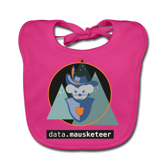 data.mausketeer bib - fuchsia