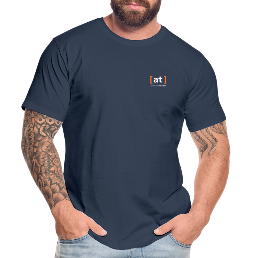 [at] Logo Shirt Bio - navy