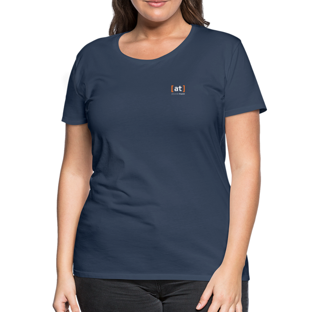 [at] Logo Shirt Woman - navy