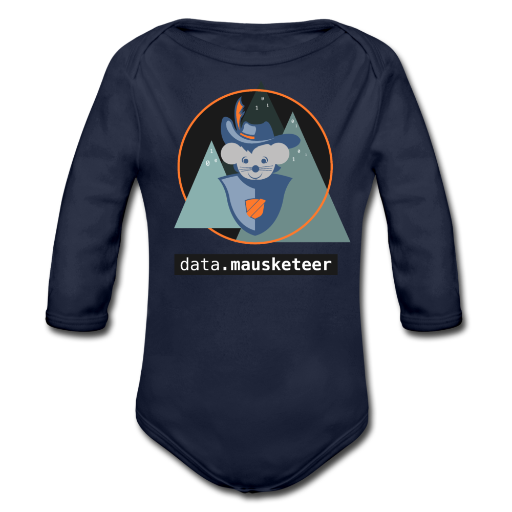 data.mausketeer Baby Bio Body - dark navy