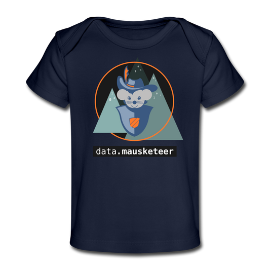 data.mausketeer Baby Bio T-Shirt - dark navy