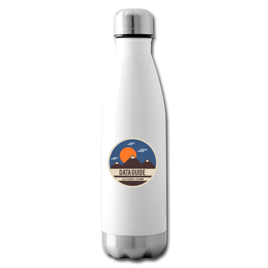 Data Guide Water Bottle - white