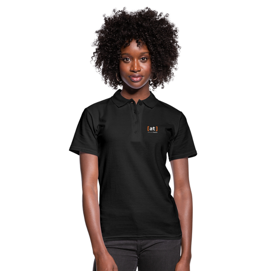[at] Logo Polo Shirt Women - black