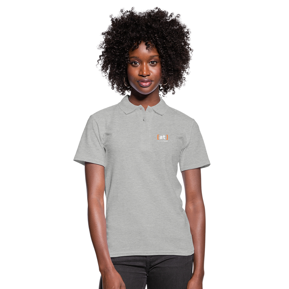 [at] Logo Polo Shirt Women - heather grey