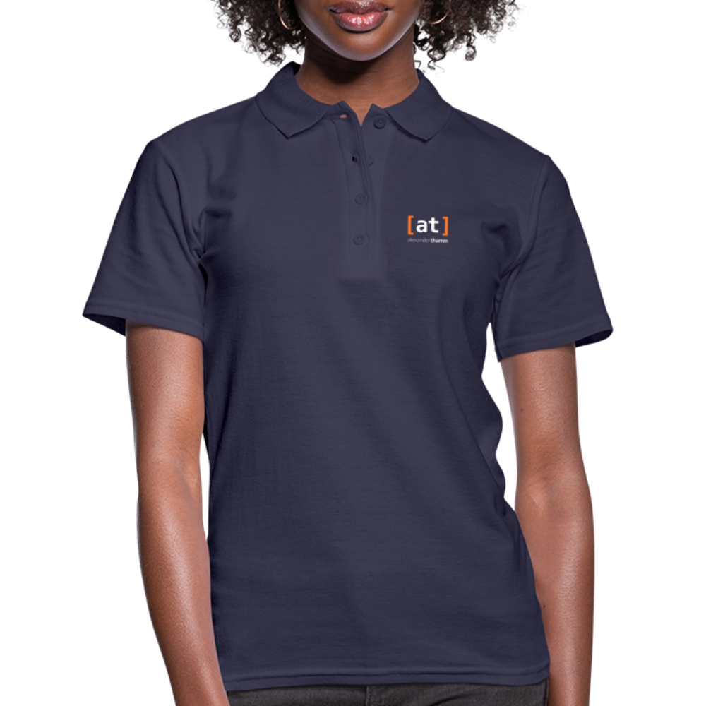 [at] Logo Polo Shirt Women - navy