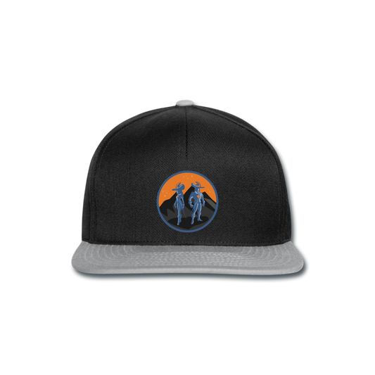 data.musketeer Orange Snapback Cap - black/grey