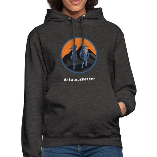 data.musketeer Hoodie Orange Unisex - charcoal grey