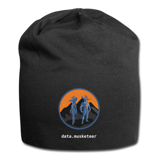 data.musketeer Orange Beanie - black