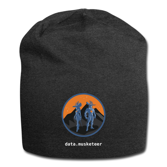 data.musketeer Orange Beanie - charcoal grey