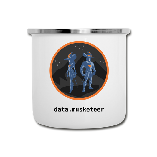 data.musketeer Night Emaille Cup - white