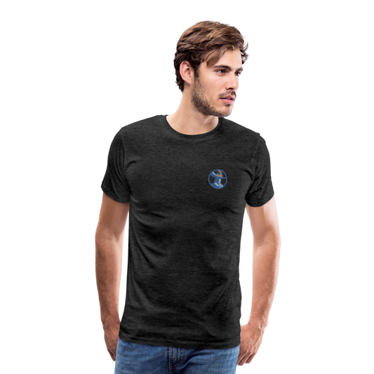 data.musketeer Male Icon T-Shirt Men - charcoal grey
