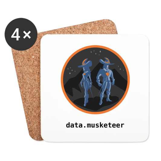 data.musketeer Coasters - white