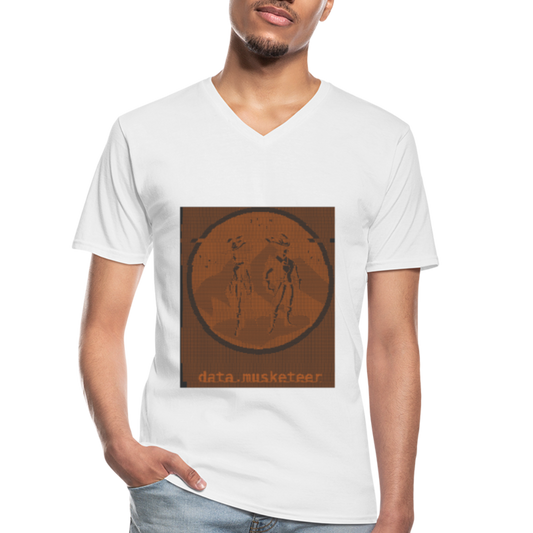 data.musketeer Glitch Shirt Men - white