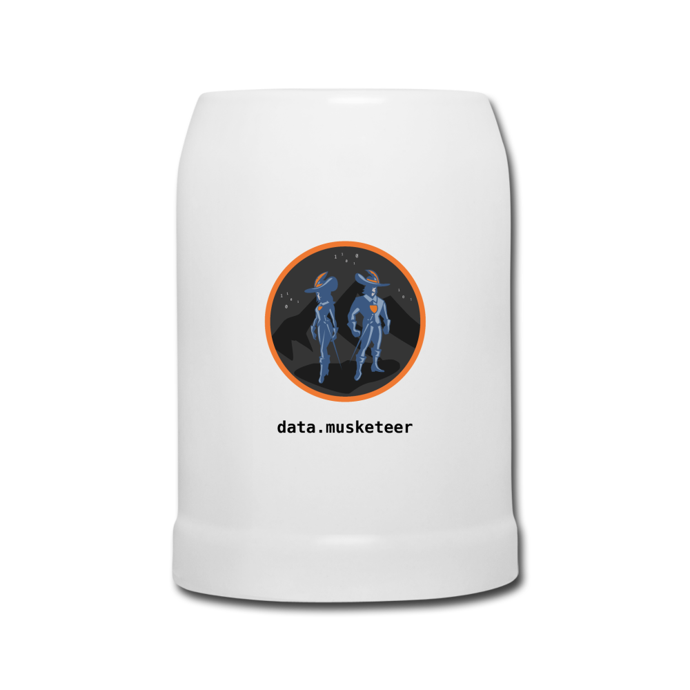 data.musketeer Beer Mug - white
