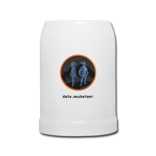 data.musketeer Beer Mug - white